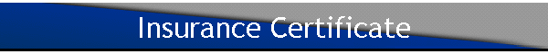 Insurance Certificate